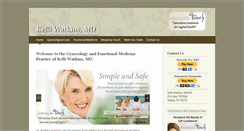 Desktop Screenshot of kelliwatkinsmd.com